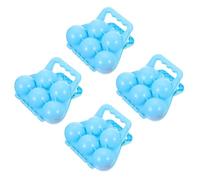 Gogogmee 4 Pinzas para Hacer Bolas de Nieve para Juego de Invierno al Aire Libre Clips Seguros y Prácticos para Fabricar Bolas de Nieve Color Aleatorio Set de 4 Color