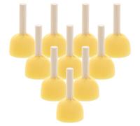 Gogogmee 40 Piezas Pinceles Esponja Redondos con Mango de Madera para Pintura Acrílica de Aplicadores de Espuma Reutilizables para Manualidades y Arte Infantil