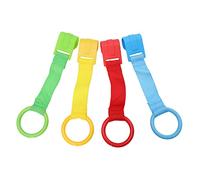 Gogogmee 4piezas Anilla De Tiro Para Anillas Colgantes Para Cuna Asistente Para Caminar Para Pequeños De De Colores Rojo Verde Azul Para Bebés Que Aprenden Caminar
