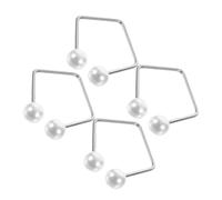 Gogogmee 4piezas Generador De Hoyuelos Para Mejillas De Entrenador Facial De Inoxidable y Perlas Imitación Para Uso Casa y Viajes Fácil De Usar y Cómodo Para Hombres y Mujeres