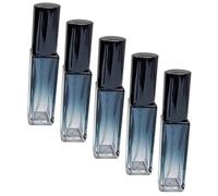 Gogogmee 5 Piezas botella de perfume elementos esenciales de viaje mini botella de spray de muestra de perfume aceite esencial Vidrio pulverizador frasco envase botella de viaje
