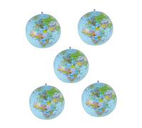Gogogmee 5 piezas de Playa Hinchables de PVC Diseño Globo Terráqueo Juguetes Infantiles para Fiesta y Piscina Verano