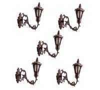 Gogogmee 5 Piezas Miniatura Lámparas Pared Antiguo Luz Blanca para Decoración DIY Casas Miniatura y Maquetas