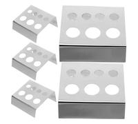 Gogogmee 5 piezas Soporte Organizador para Pigmentos de Tatuaje de Acero Inoxidable Rack para Tazas de Tinta para Almacenamiento y Exhibición Profesional