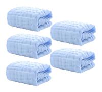 Gogogmee 5 Piezas Toalla Cuadrada de Algodón Toalla para Eructar para Babas para Saliva para Paños de Muselina para Paños de Eructar