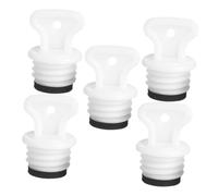 Gogogmee 5 Tapones de Repuesto para Bolsa de Agua Caliente de Goma Tamaño Medio 18 MM a Prueba de Fugas Sello Roscado Accesorios Aplicables para Terapias de Calor en Salud y Hogar