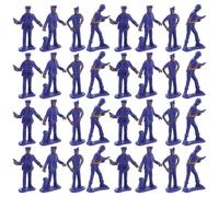 Gogogmee 50 Figuras Miniatura Policías de Plástico Resistentes Kit de 50 Piezas para Decoración de Dioramas y Paisajes en Mesa Utilería Policial Simulación para Juegos y Colecciones