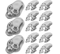Gogogmee 50 Piezas de Remaches para Ropa y Zapatos Diseño de Calavera, Aleación Resistente Anticorrosiva, Kit de Accesorios para Manualidades DIY en Cuero, Decoración Gótica