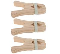 Gogogmee 6 Clips de Madera para Construir Fuertes, Clips de Juguete Montessori, Resistentes y Suaves, Compatibles Mantas y Sedas, Juego de Construcción Imaginativo para Interiores