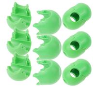 Gogogmee 6 Conectores para Red de Escalada de Plástico Verde Hebillas para Cuerda de Escalada Infantiles Accesorios para Juegos al Aire Libre Paquete de 6 Unidades Instalación Fácil y