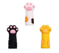 Gogogmee 6 Fundas Protectoras de Silicona para Pinzas de Cutículas Diseño Huella de Gato Antideslizante y Resistente a Caídas Colores y Accesorio para Herramientas de Manicura y
