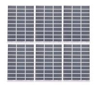 Gogogmee 6 Hojas de Calcomanías para Maquetas de Paneles Solares, Pegatinas Autoadhesivas de Nueva Energía para Casas de Muñecas, Accesorios de Planificación Urbana para Manualidades, Suministros