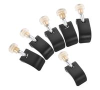 Gogogmee 6 Piezas Abrazaderas de Fijación para Bastones de Trekking Clip de Nylon Resistente con Cierre Externo y Tornillos Mango de Bloqueo Estable para Senderismo y Montañismo