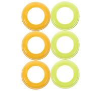 Gogogmee 6 Piezas Anillos de Cuello para Biberón Anillos de Repuesto para Botellas de Plástico Diseño Protector Antipolvo para Alimentación Infantil Compatibles con Biberones de Boca Ancha