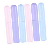 Gogogmee 6 piezas Aplicadores de Labios de Silicona Suaves y Portátiles para Maquillaje Aplicador de Brillo y Corrector Herramientas de Belleza para Labios con Diseño y Cómodo al Tacto