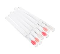 Gogogmee 6 piezas Cepillos de Silicona para Labios con Tapa de Aplicadores Suaves y Portátiles para Maquillaje para Mujeres y Diario