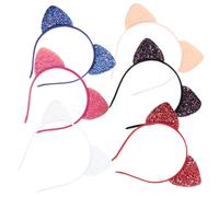 Gogogmee 6 piezas Diademas Orejas Gato Brillantes con Lentejuelas Colores Surtidos Accesorios para Cabello Niña Fiesta Cosplay Carnaval