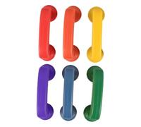 Gogogmee 6 Piezas Juguete Teléfono Plástico Susurrante para Aula y del Habla Teléfono Auditivo Interactivo para Resistente y Fácil de Limpiar para rol y Aprendizaje Comunicativo