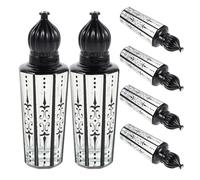 Gogogmee 6 Piezas Mini Perfume Roller Bottles Glass Roll Applicator Engraved Electroplated Essential Oil Containers For Travel Aromatherapy