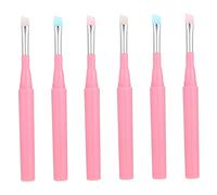 Gogogmee 6 piezas Pinceles de Silicona Profesional para Maquillaje Cepillos Multiuso para Cejas Labios y Rostro Ergonómicos y Aptos para Tipo de Piel para Mujeres y Niñas
