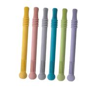 Gogogmee 6 piezas Unidades de para Niña Tubo Juguetes de Dentición Coloridos para Aliviar Dolor de Encías Suaves y Seguros para Recién Nacidos y Pequeños
