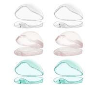 Gogogmee 6piezas Caja para Chupetes Transparente Organizador para Viajes Hogar Guardería Unidades Portachupetes Portátil Estuche para Guardar Chupetes