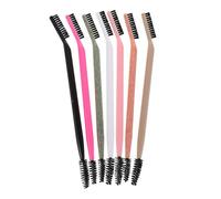 Gogogmee 7 Piezas Cepillos Doble Punta para Cejas y Pestañas Peine Separador y Brocha Angulada para Maquillaje Preciso y Definición Ocular