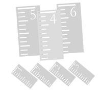Gogogmee 7piezas Tabla De Crecimiento Plantilla De Regla De Crecimiento Para Tabla De Infantil De Plástico Reutilizable Para Decoración De Pared Plantilla Práctica De Regla De