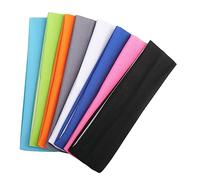 Gogogmee 8 Diademas Deportivas para Mujer de Algodón Antideslizantes y Transpirables, Ideales para Yoga, Baloncesto y Fútbol, Diseño Elástico y Colores Variados