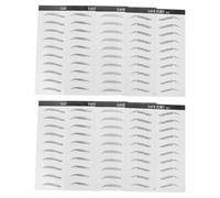 Gogogmee 8 Láminas De Parches Adhesivos Para Cejas Biónicos Resistentes Al Agua Ideales Para Maquillaje Disponibles En Marrón Y Negro