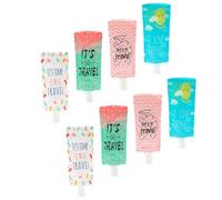 Gogogmee 8 piezas Bolsa de Viaje Bolsas de Plástico Duraderas y Prueba de Fugas para Loción y Champú Dispensador Portátil para Cosméticos para Viaje y Almacenamiento Seguro