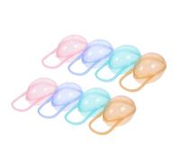 Gogogmee 8 piezas Caja Portatil para Chupetes Estuche Protector Compacto y Ligero para Almacenamiento de Chupetes de Diseño Resistente y Práctico para Viajes para Mamás y Papás Colores