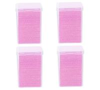 Gogogmee 800 Piezas Toallitas de Algodón para Limpiar Pegamento de Botella Unidades Almohadillas sin Pelusa para Extensiones de Pestañas y Removedor de Esmalte de Uñas Profesional y