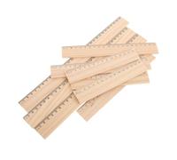 Gogogmee 9 Piezas Reglas de Madera Rectas para Dibujo y Medición Accesorios de Medición para Diseñadores Ingenieros Multifuncional para Oficina Escuela y Manualidades