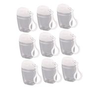 Gogogmee 9piezas Botellas De Rellenables Ganchos De Dispensadores De Loción Prueba De Fugas Para Cosméticos y Jabón De Para Claves y Bolsos