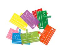 Gogogmee Accesorios para Lectores Marcadores de Lectura Niña Guía de Lectura Herramienta para Suministros Dislexia 8 Piezas de Abs