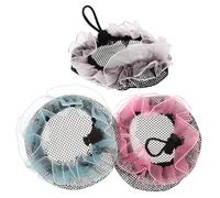 Gogogmee Accesorios Para Moños De Ballet Para Niñas Talla Pequeña Redecillas Ajustables De Tela Para Baile y Actuaciones Colores Rosa, Azul y Morado