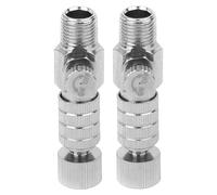 Gogogmee Adaptador de Válvula para Aerógrafo 2 Piezas Acoplador Rápido de Metal Control Ajustable del Flujo de Aire para Compresor Accesorio Compacto para Pintura y Manualidades