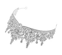 Gogogmee Adorno de Boda Barroco de Cristal para Mujer, Tiara de Novia Plateada Nº 1, Diadema de Fiesta Elegante para Bodas y Quinceañeras, Accesorio Ligero y Resistente para