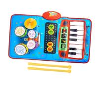 Gogogmee Alfombra Musical Piano y Tambor para Juguete Educativo de Estimulación Sensorial Alfombrilla para Bebés y Niñas Fomenta Coordinación y Desarrollo Musical Infantil