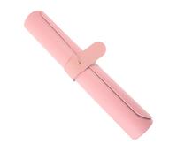 Gogogmee Alfombrilla para Mesa de Manicura Plegable PU Doble Color Rosa y Azul con Banda de Sujeción Cojín para Descanso de Manos Uso Salón y Hogar