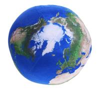 Gogogmee Almohada de Peluche Forma de Planeta Tierra de 17 Cm Cojín Esférico Suave Azul Claro Almohada Decorativa para Sofá y Habitación para Hogar