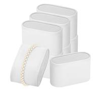 Gogogmee Almohadas de Exhibición para Relojes y Pulseras, Set de 8 Piezas, Cojines Pequeños de Tela Suave en Color Blanco, Organizador Estable para Joyas, Almacenamiento y Exhibición