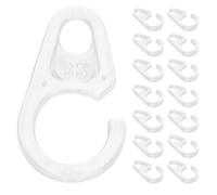 Gogogmee Argollas para Cortinas de Plástico Clips para Colgar en Anillos de Metal y Madera, Soporte de Cortina Estabilidad Mejorada para Decoración del Hogar