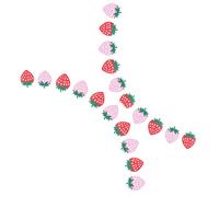 Gogogmee Banderines Decorativos de Cumpleaños de Fieltro Diseño de Fresas Guirnalda Colgante Ligera para Fiestas Infantiles Set de 2 Unidades para Decoración de Cumpleaños y Hogar