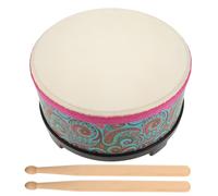 Gogogmee Batería de Juguete para 10 Pulgadas Diseño Floral, Instrumento Musical de Percusión para Pequeños, Tambores Bongo Estables y Seguros para Actividades Educativas y Recreativas