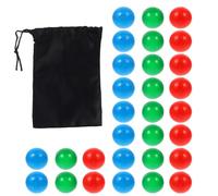 Gogogmee Bolas de Aprendizaje de Probabilidad 15 Mm, 30 Unidades de Plástico Macizo Multicolor, Pelota Didáctica para Matemáticas y Conteo, Juguete Educativo para Pequeños Color Aleatorio