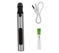 Gogogmee Bolígrafo de Eléctrico USB Recargable para Metal Vidrio Cerámica Madera Herramienta Ergonómica DIY con Cabezal de Pulido Compatible Carga Rápida Material Resistente
