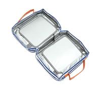 Gogogmee Bolsa Aseo Portátil Colgante de Viaje para Mujer Neceser de Gran Capacidad Poliéster Organizador Cosméticos y Artículos Tocador Azul