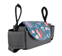 Gogogmee Bolsa Organizadora para Cochecito Multifuncional Soporte para Biberón y Vaso Almacenamiento Ligero y Duradero para Pañales Bolsa Colgante Práctica para Buggy y Carrito de Diseño